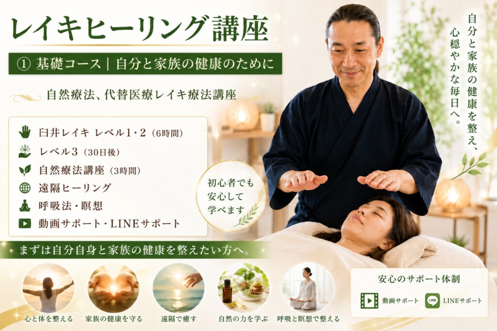 自然療法代替医療レイキ講座